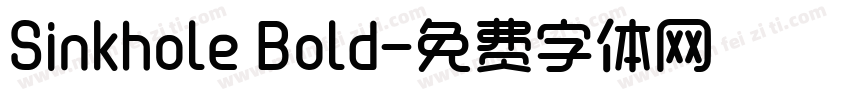 Sinkhole Bold字体转换
